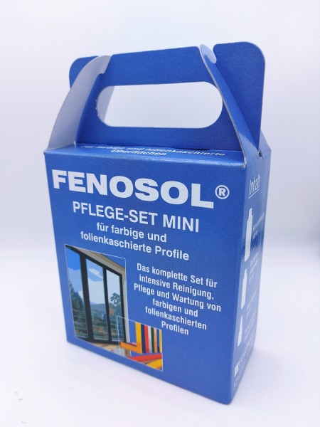 FENOSOL MINI PFLEGESET F. PVC-Dekor 100 ml Reiniger, 50 ml Dichtugspflege, 20 ml Beschlagöl Pflegetu